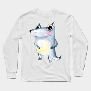 Dog Illustration Long Sleeve T-Shirt